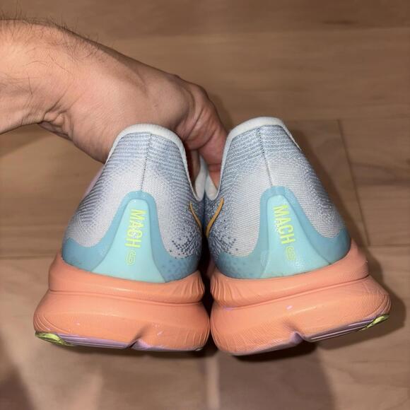 Hoka One One Mach 6 Women’s Size 9.5 B Blue Road Running Shoes Sneakers - Picture 6 of 8